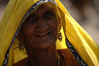 This picture of an Indian gypsy woman portrayed in the town of Pushkar in Rajasthan, India is telling the story about the many gypsy tribes in India. Read about the history of these gypsy tribes in India in this archive story.